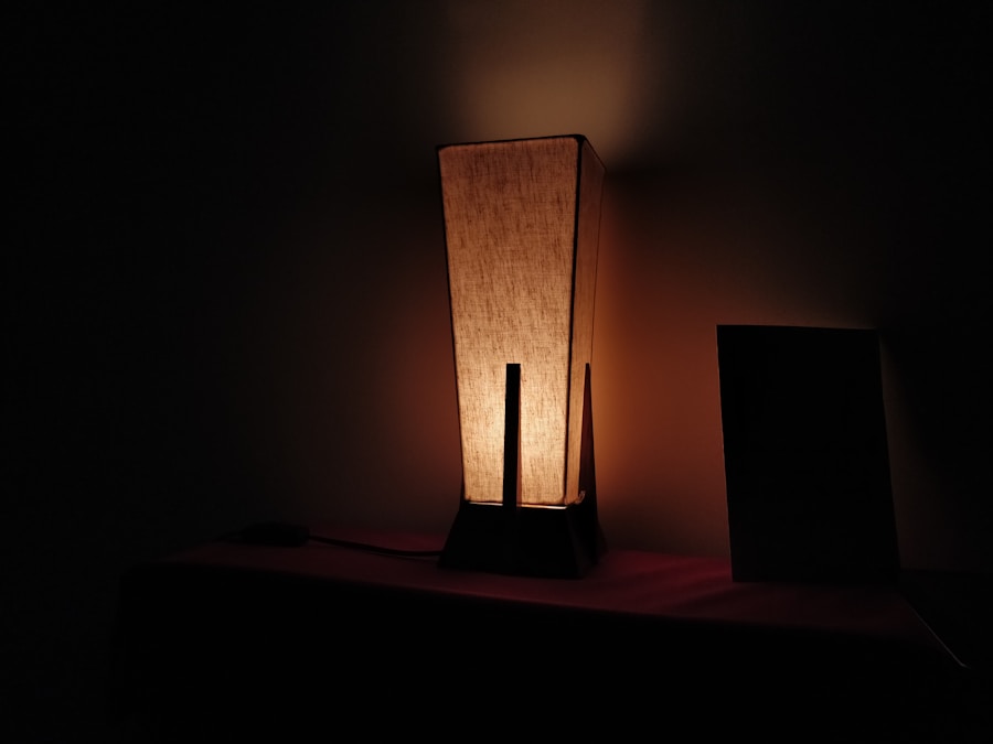 Stylish Iron-Wrapped Plastic Table Lamp: A Modern Lighting Solution