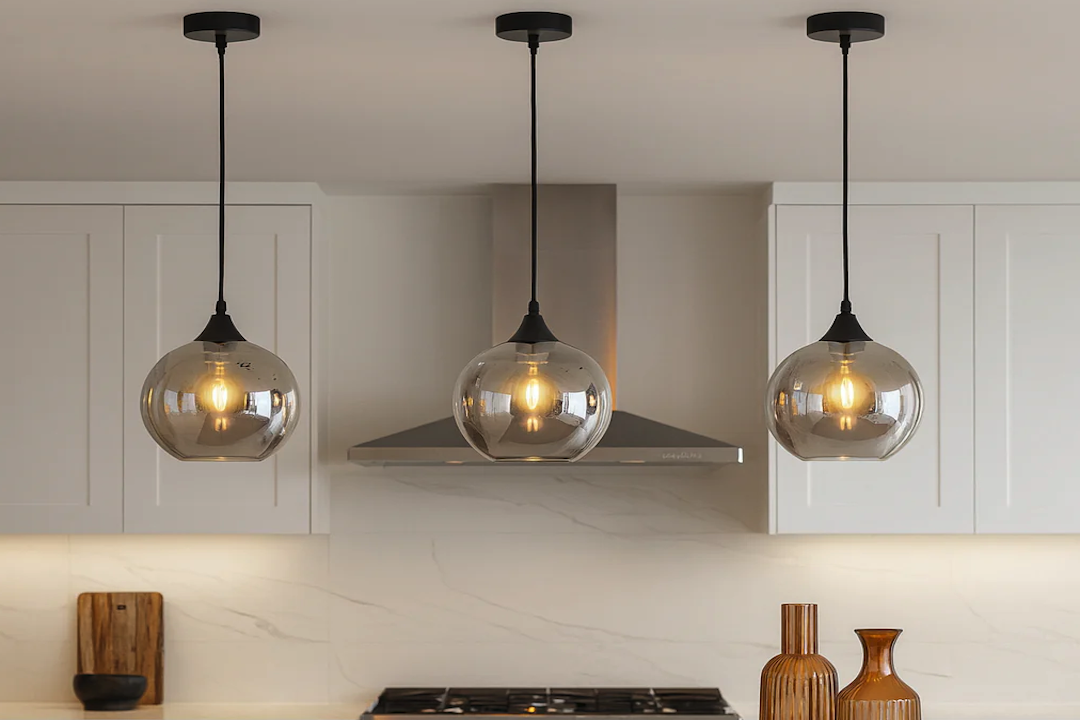 Modern Glass Pendant Light for Stylish Kitchen Islands