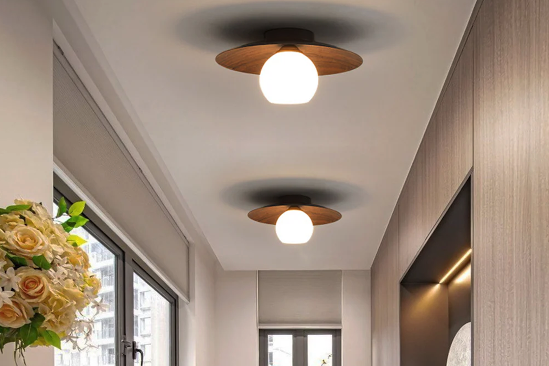 Space-Saving Corridor Lighting: Minimalist Ceiling Light