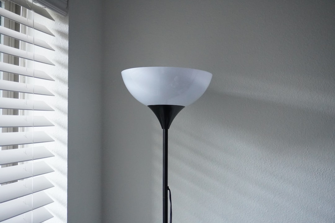 Photo glass floor lamps